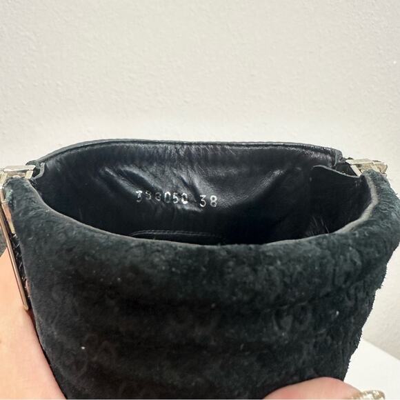 Gucci GG Black Leather Ankle Boots Women's size 38 - Picture 7 of 12